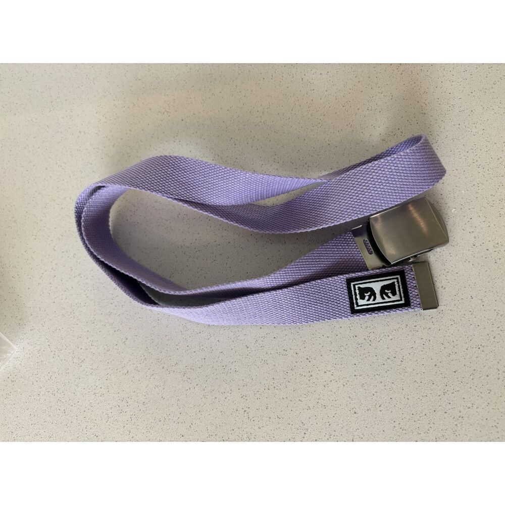 Obey Adjustable Belt Lavender